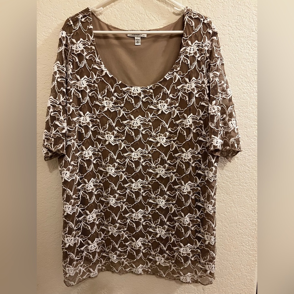 Dress Barn 3X Lacey Top